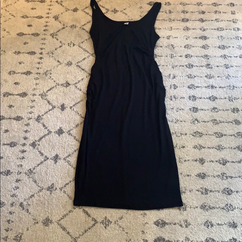 Scoop Neck and Back Maternity Dress
